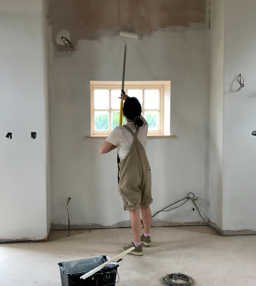 Renovation Diaries 10. Painting the entire Chapel, kitchen plans,  reclaimed flooring and more…